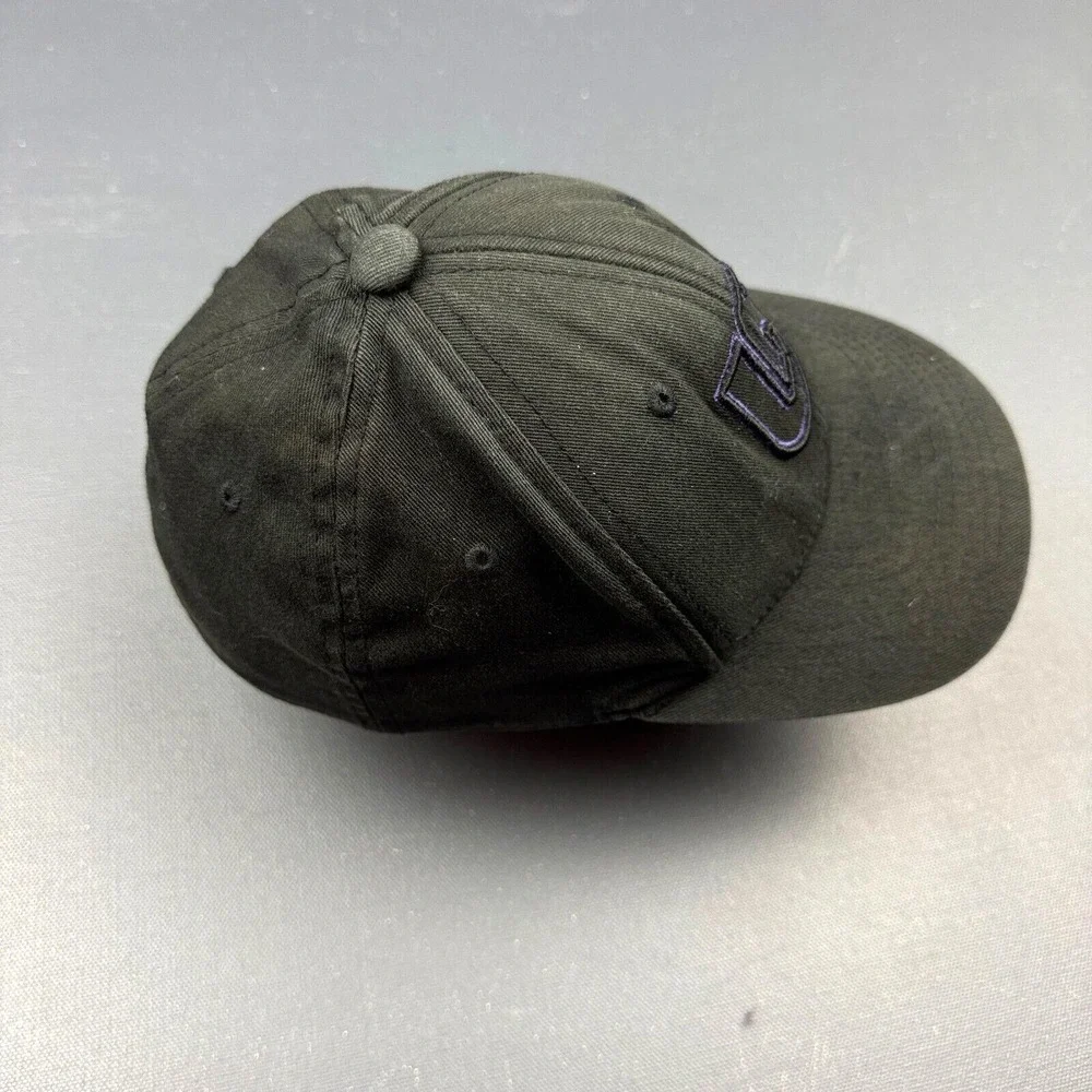 Burton Boys Youth Black Flexfit Baseball Cap Embroidered Logo Stretch Cotton Hat